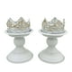 thumbnail image 2 of 2 Uds Portavelas Cónico Candelabro Soporte De Vela Cónico Para Regalo De Sala De Estar Blanco 10,3 Cm X 15 Cm, 2 of 3