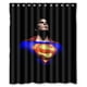 thumbnail image 1 of Cortina de ducha de Superman, juego de cortina de baño con ganchos, tamaño 60 x 72 pulgadas, 1 of 3
