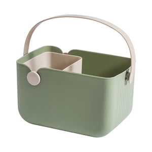 Bothyi - Bolsa De Almacenamiento Organizador De Cosméticos Suministros Inodoro Ducha Portátil Cesta Abierta Verde