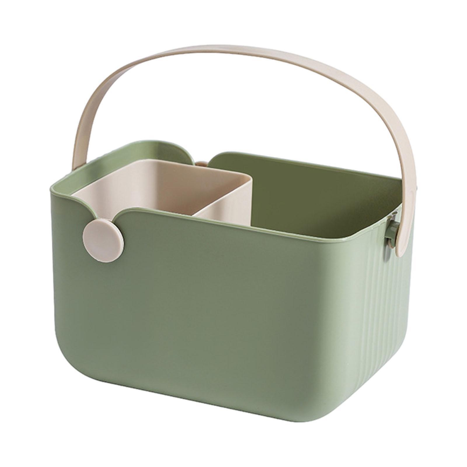 Bothyi - Bolsa De Almacenamiento Organizador De Cosméticos Suministros Inodoro Ducha Portátil Cesta Abierta Verde