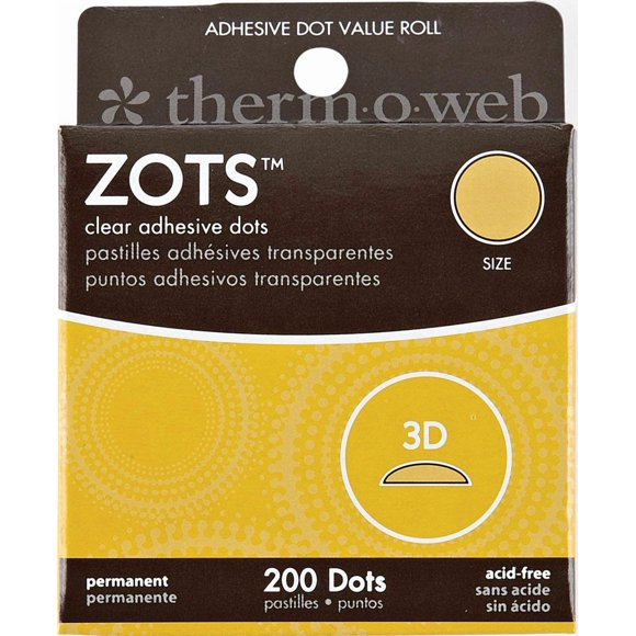 Puntos adhesivos iCraft 1,3 cm (200 unidades) 3D transparentes