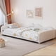 thumbnail image 1 of Twin size Upholstered Daybed, Sherpa Fabric Sofabed with Cloud-Shaped Backrest, No Box-spring Needed, White(Old SKU WF532068AAK), 1 of 3