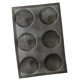 thumbnail image 3 of Formas De Hamburguesa De Silicona Peforated Panadería Bollo Molde Para Pan Bandeja Para Hornear 6 Tazas, 3 of 5