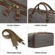 thumbnail image 3 of Bolsa de lona S-ZONE para viajes, bolsa de lona de fin de semana para hombre, 3 of 3