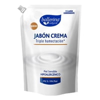 Jabón Crema Triple Humectación Piel Sensible Hipoalergénico 750 Ml Ballerina