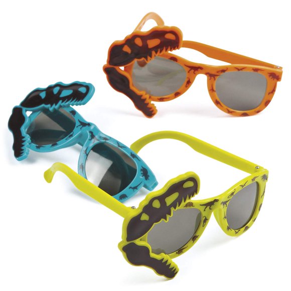 Gafas de sol Fun Express Dinosaur Party Dino Dig, paquete de 12