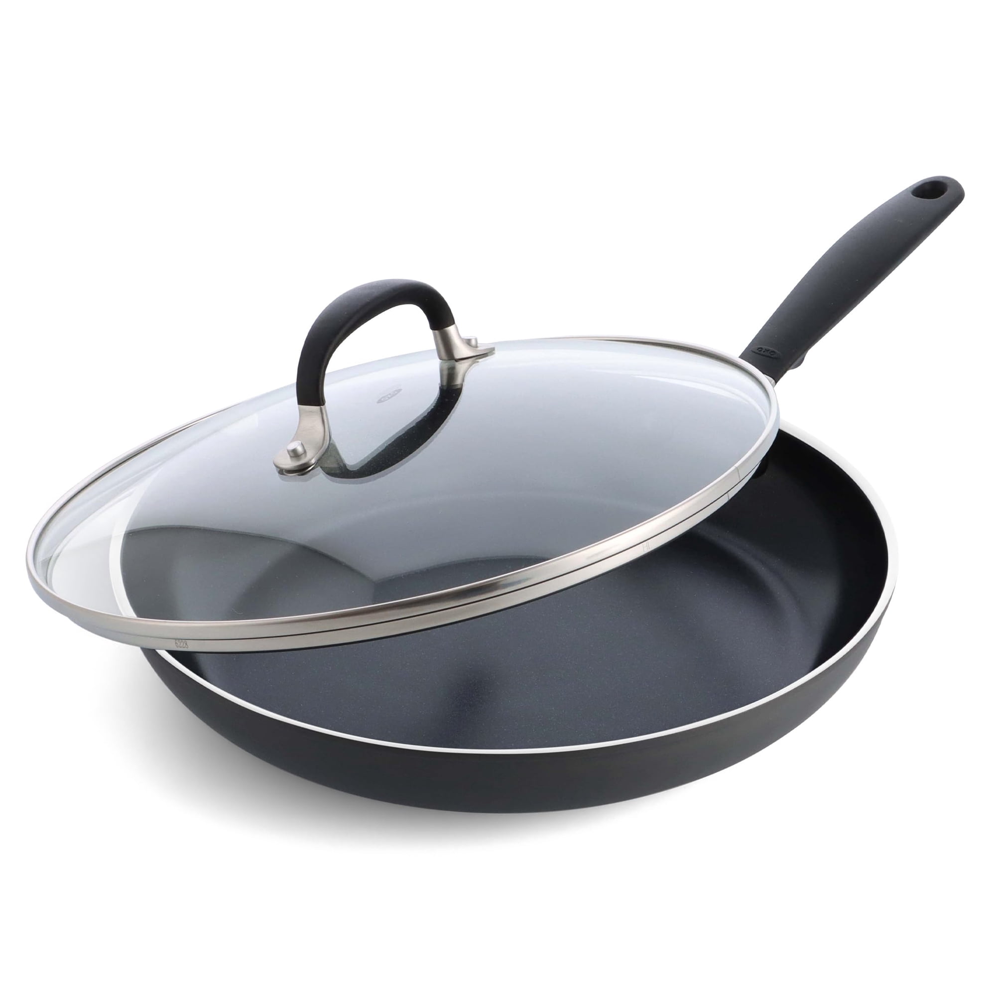 Sartén Oxo Every Day, 30 Cm, Antiadherente, Con Tapa De Cerámica, Color Negro