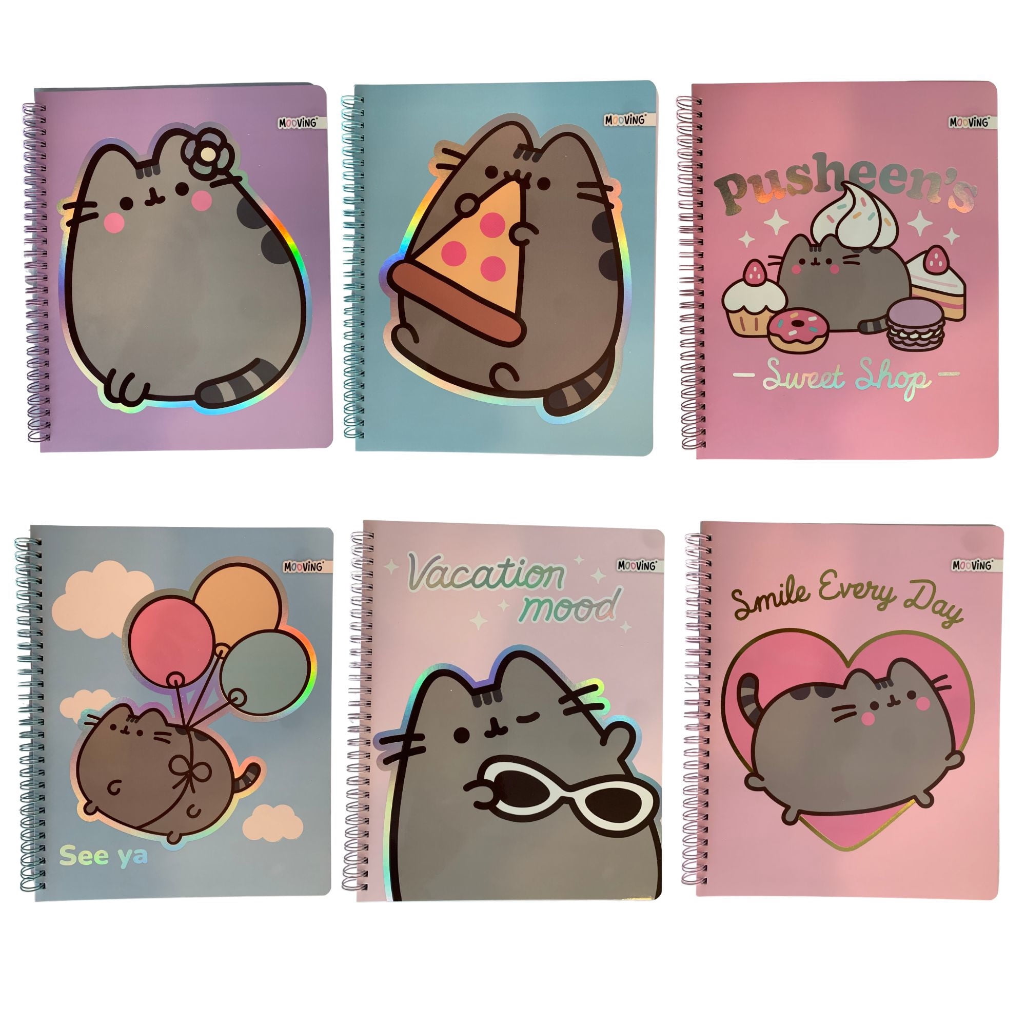 Cuaderno Universitario Pusheen 100 Hojas 7mm Mooving