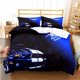thumbnail image 1 of Mustang Car Pattern Duvet Cover Set Bedding for Aldult Boys Bed Set Game Quilt Cover Comforter Cover Bedding SetBed Sheets, 1 of 5