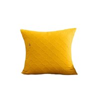 Genérico - Pack De 2 Fundas De Terciopelo Trenzado Amarillo