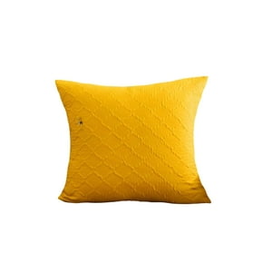 Genérico - Pack De 4 Fundas De Terciopelo Trenzado Amarillo