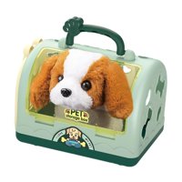 Magideal - Casa De Cachorros De Juguete Para Niños, Casa De Mascotas, Juguete De Peluche, Juguetes Eléctricos Para Bebés, Muñeco De Peluche, Juguete Interactivo A