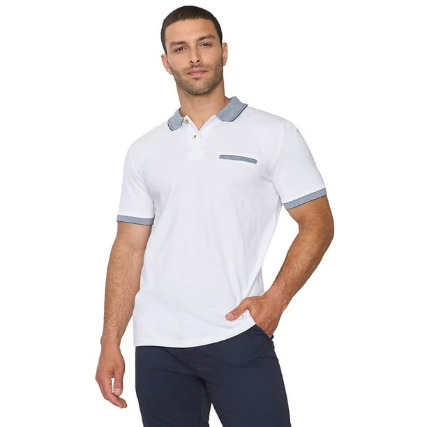 Polera Hombre Preppy Blanco Corona