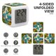 thumbnail image 3 of Los Pitufos theme 7 colors Alarm Clock Digital LED Alarm Clock Gifts for kids friends family, 3 of 6