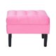 thumbnail image 3 of Set Poufs Wood 2 Cuerpos Felpa Rosado, 3 of 6