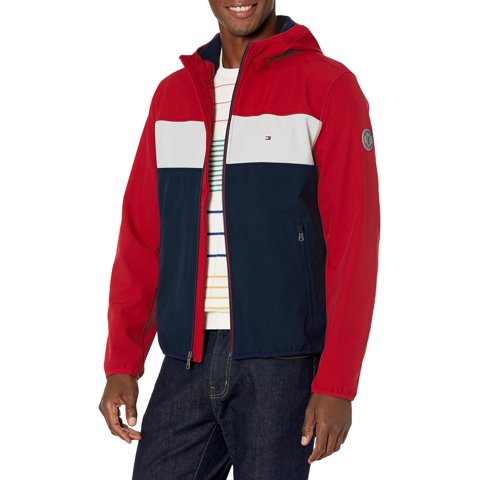 Chaqueta Tommy Hilfiger Con Capucha Performance Soft Shell Para Hombre