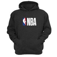 Genérico - Polerón Canguro National Basketball Asociation Nba Gris Oscuro Talla L Unisex