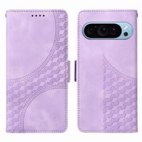 Carcasa Foxdock Google Pixel 9 De Cuero Pu, Diseño Acolchado Clásico, Protección Contra Caídas Y Rayones