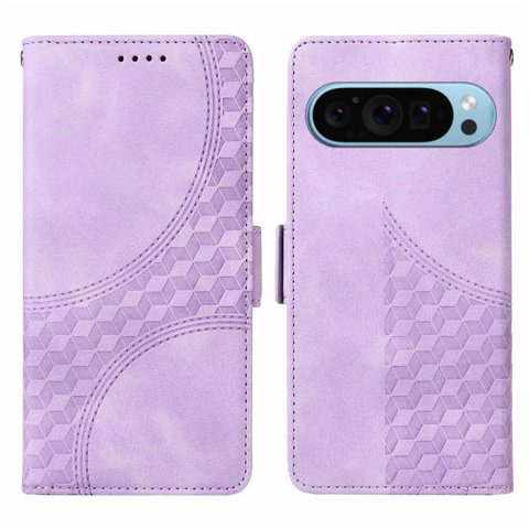 Carcasa Foxdock Google Pixel 9 De Cuero Pu, Diseño Acolchado Clásico, Protección Contra Caídas Y Rayones