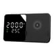 thumbnail image 1 of Estación De Carga De Reloj Despertador Digital Con Soporte De Cargador Rápido De 15 W Para Teléfono Inteligente Negro, 1 of 5