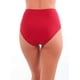 thumbnail image 3 of Bikini calzón pin up drapeado rojo brillante, 3 of 4