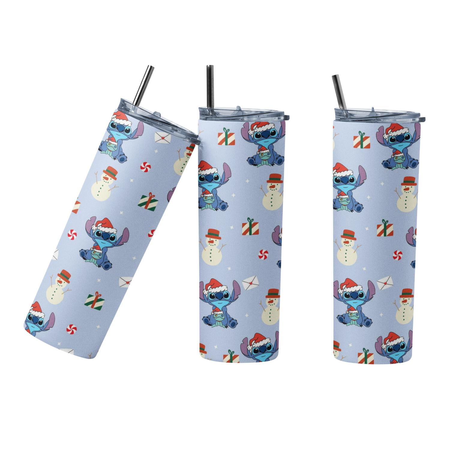 Sm - Termo Botella Agua Terminca Acero Inoxidable Stitch Blanco