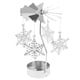 thumbnail image 2 of decoración de navidad vela giratoria té luz titular candelabro copo de nieve, 2 of 5