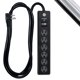 thumbnail image 1 of Protector de sobretensión GE 33661, 6 salidas, 800 julios, 1,8 m, cable negro, 1 of 7