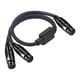 thumbnail image 1 of Conector Hembra XLR De 3 Pines A Cable De Audio Adaptador Divisor Y De Enchufe Hembra Dual 2, 1 of 3