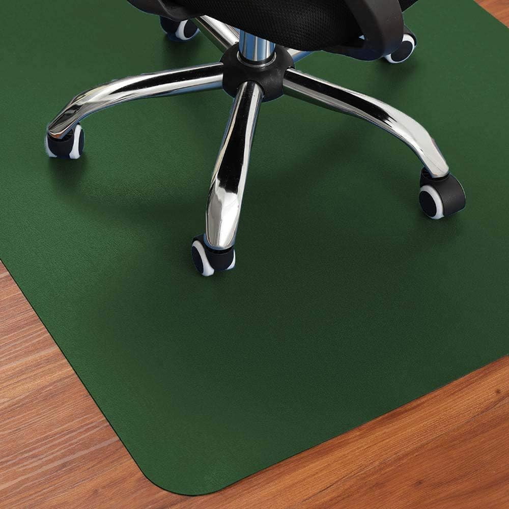 Tapete Para Silla Yuuro Cuero Pu Verde Oscuro 60x100 Cm