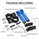 thumbnail image 5 of Estriberas traseras plegables para motocicleta JXPANG M8, azules, universales, 5 of 7