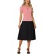 thumbnail image 2 of INSPIRE CHIC Blusa de cuadros para el regreso a clases de mujer con cuello redondo, volantes y mangas abullonadas S Rojo, 2 of 6