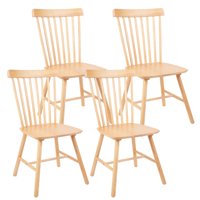 Pandalino - Pack 4 Silla Windsor | Madera Natural | Moderna Y Duradera