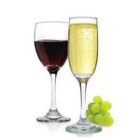 Set 12 Copas Vino Tinto Champagne Versalles Vidrio Cristar