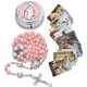 thumbnail image 1 of Collar de cuentas con forma de rosario SZQCZB Catholic para mujer, color rosa, 1 of 6
