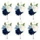 thumbnail image 4 of 6 piezas de ramilletes de boda con flores artificiales para hombre y mujer, elegantes y a la moda, para novias y novios, para fiestas y bodas., 4 of 5