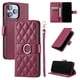 thumbnail image 1 of Funda Acolchada con Anilla y Correa para iPhone 15 Pro Max Slots para Tarjetas Rojo, 1 of 5
