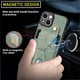 thumbnail image 5 of Funda Resistente para iPhone 13 con Tarjetero y Soporte, Diseño Magnético Verde, 5 of 5