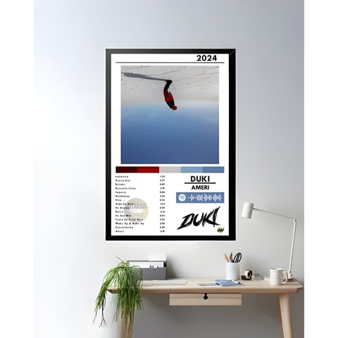 Genérico - Cuadro Duki Ameri 24X36 Cm