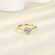 thumbnail image 4 of Anillos de Compromiso de Moissanita de 1 Uds para Mujer Color D Claridad VVS1 Anillos de Diamante de Plata Esterlina S925 Chapados en 14K Bandas de Boda de Moissanita con Certificado, 4 of 9