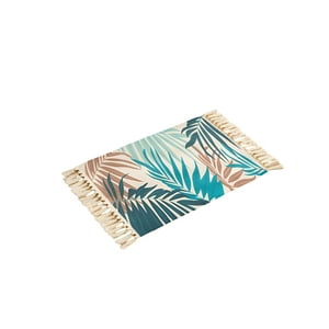 Genérico - Alfombra De Lino 60X90 Cm Para Bajada De Cama V6