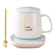 thumbnail image 2 of Juego De Calentador De Café Y Taza, Calentador De Tazas Para Oficina, Viajes, Regalo De Boda, Color Blanco, 2 of 3