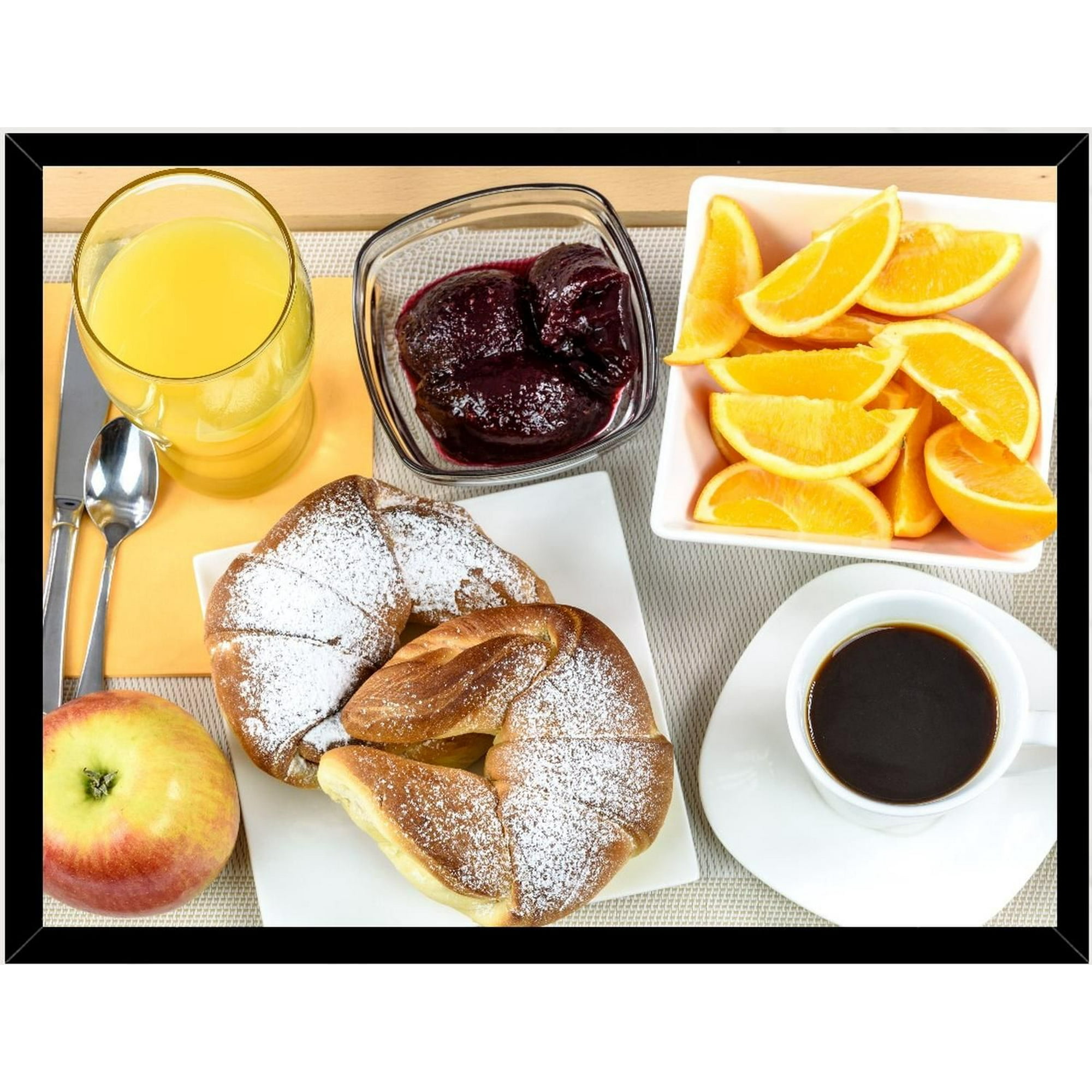 Genérico - Cuadro Decorativo Desayuno 2 Medidas 30x40 Cm