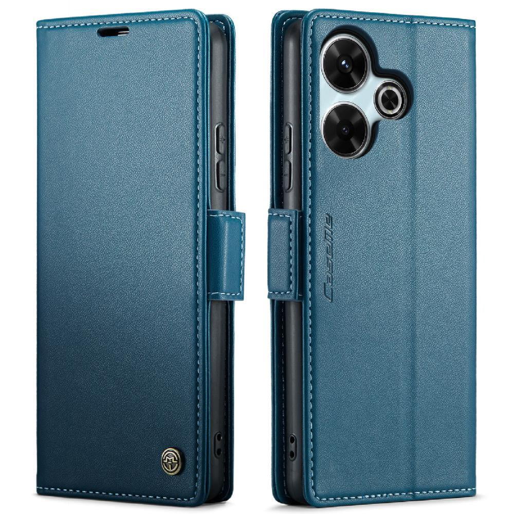 Case Me - Caseme Tipo Cartera Xiaomi Redmi 13 4g Con Cierre Magnético, Rfid, Tarjetero, Soporte, Carga Inalámbrica
