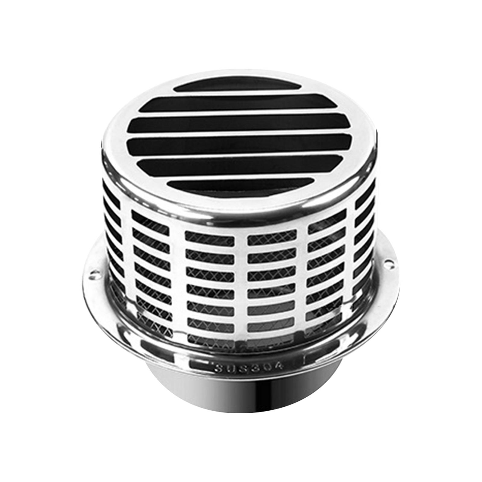 Magideal - Ventilación De Aire De Acero Inoxidable, Campana De Lluvia Inoxidable, Suministros De Construcción, Cubierta De Rejilla, Ventilación Para Unidades De 4 Pulgadas