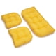 thumbnail image 1 of Juego de cojines Blazing Needles, sofá de sarga, grupo, conjunto de sol, amarillo, 1 of 2