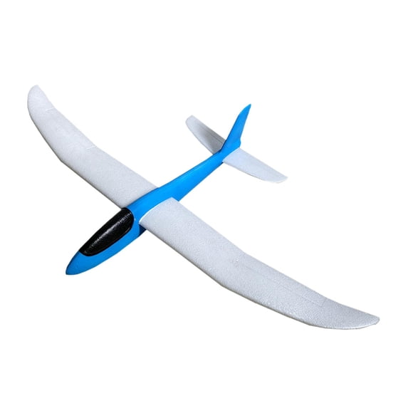 Juguete de avión, planeador lanzador, juguete volador para niños, regalo de Navidad, avión lanzado a mano, modelo de avión volador para niños, niñas, azul