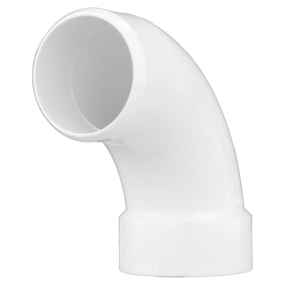 Tubo Charlotte de PVC con codo de 90 grados Schedule 40, 3 x 3 pulgadas
