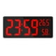 thumbnail image 1 of Reloj De Pared Digital LED Grande Con Temperatura Interior Rojo, 1 of 3