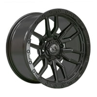 Pw Off Road - Set 4 Llantas 17X9 6X139 Et-5 Rebel6 Mb